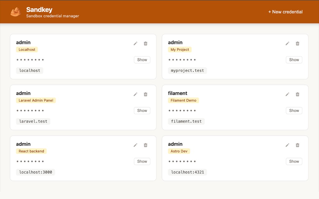 Sandkey Interface Preview